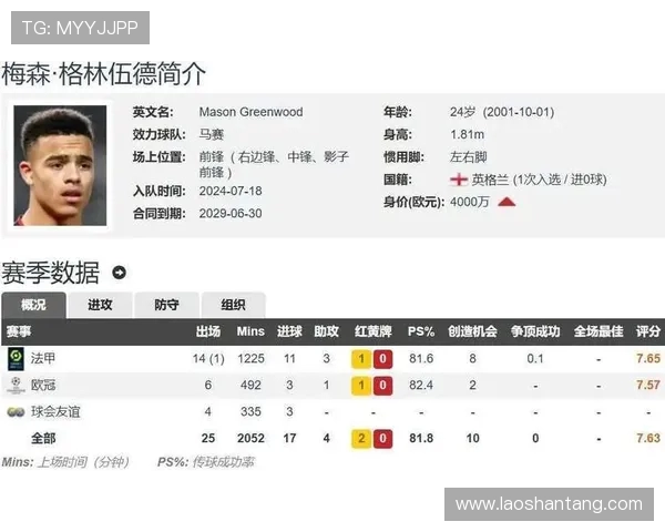 法甲球员整体表现数据汇总：进球、助攻与防守数据排行